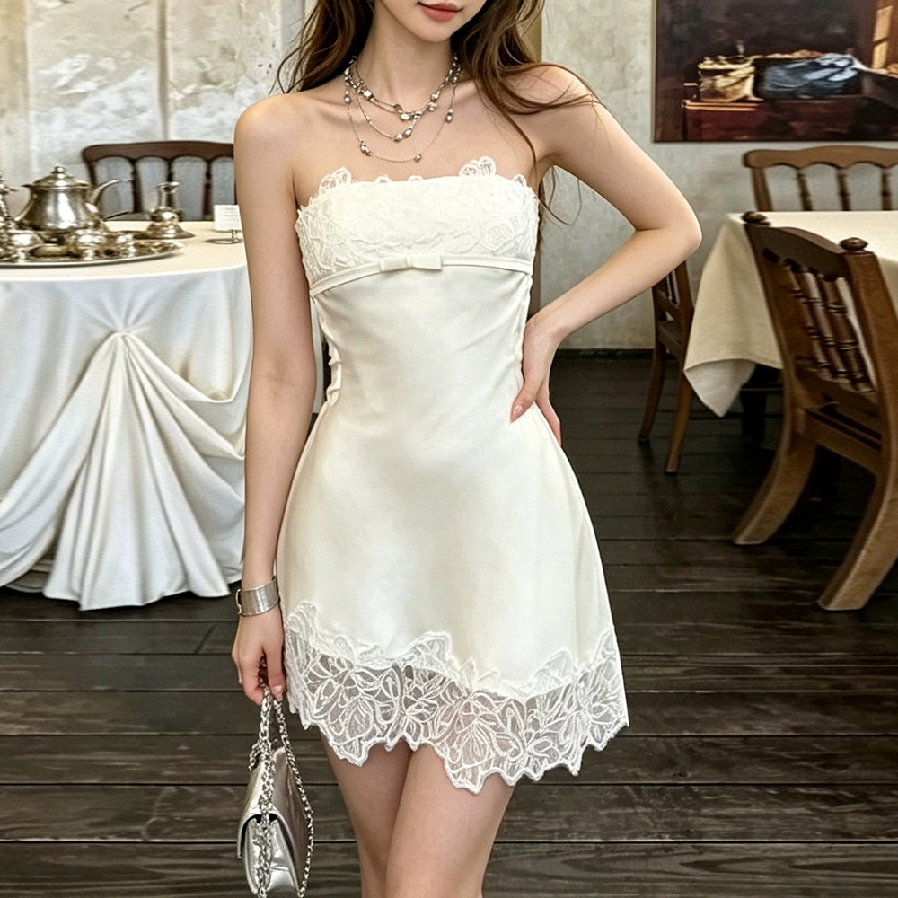 ZARA Summer Vacation Vibe Strapless Short Beach Dress